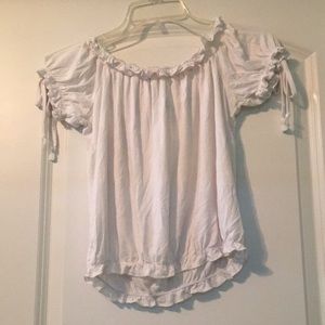 Women’s white off the shoulder top